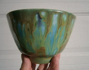 Vintage Mid Century Monterey Jade Pottery Bowl