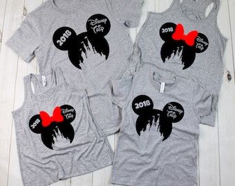 Magic Kingdom Trip 2018 Shirts | Family Disney Shirts | Disney Vacation Shirts | Women's Tank Top | Disney T-shirts for Girls/Boys