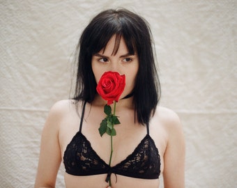 Lingerie bra black lace Morgana