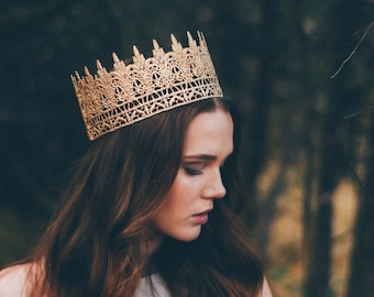 Jaden || full size gold lace crown || photography prop|| Child-Adult ||custom sizes|| WASHABLE || Love Crush Exclusive