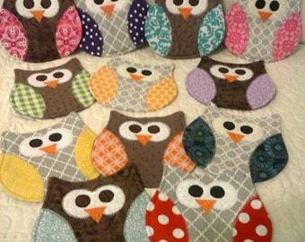 Owl Mug Rug - Owl Coaster - Mug Rug - Coasters - Mug Rugs - Owls