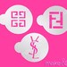 3 pcs Designer stencils, Cake Stencil, Cookie Stencil, Kuchenschablone (Product Code LC011)