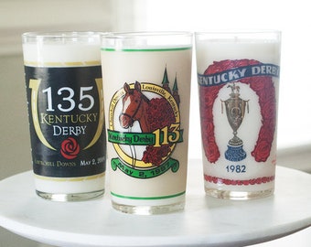 vintage derby glass candles