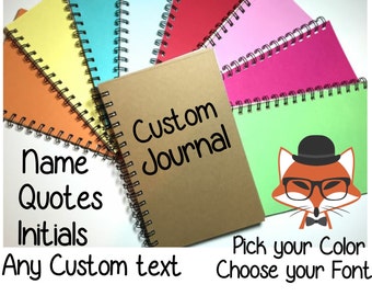 Journal, Bullet Journal, Custom Journal, Custom Notebook, Spiral Journal, Spiral Journal, Notebook, Writing Journal, Custom Gift, Sketchbook