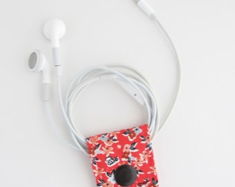 Small Cord Keeper | Cord organizer holder for small cords like USB cables for charging phones or cameras, keyboard and mouse cords, etc.