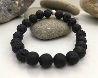 Handmade Lava Stone Bead Essential Oils Diffuser Bracelet