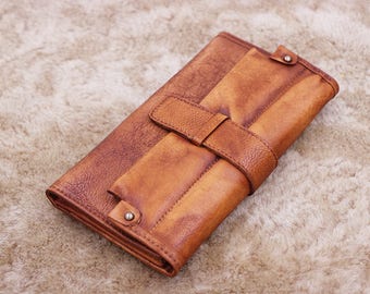 New leather wallet,Women's wallet,Mother's Day gifts,Leather purse,Clutch wallet,Iphone wallet,Personalized wallet,Monogrammed clutch