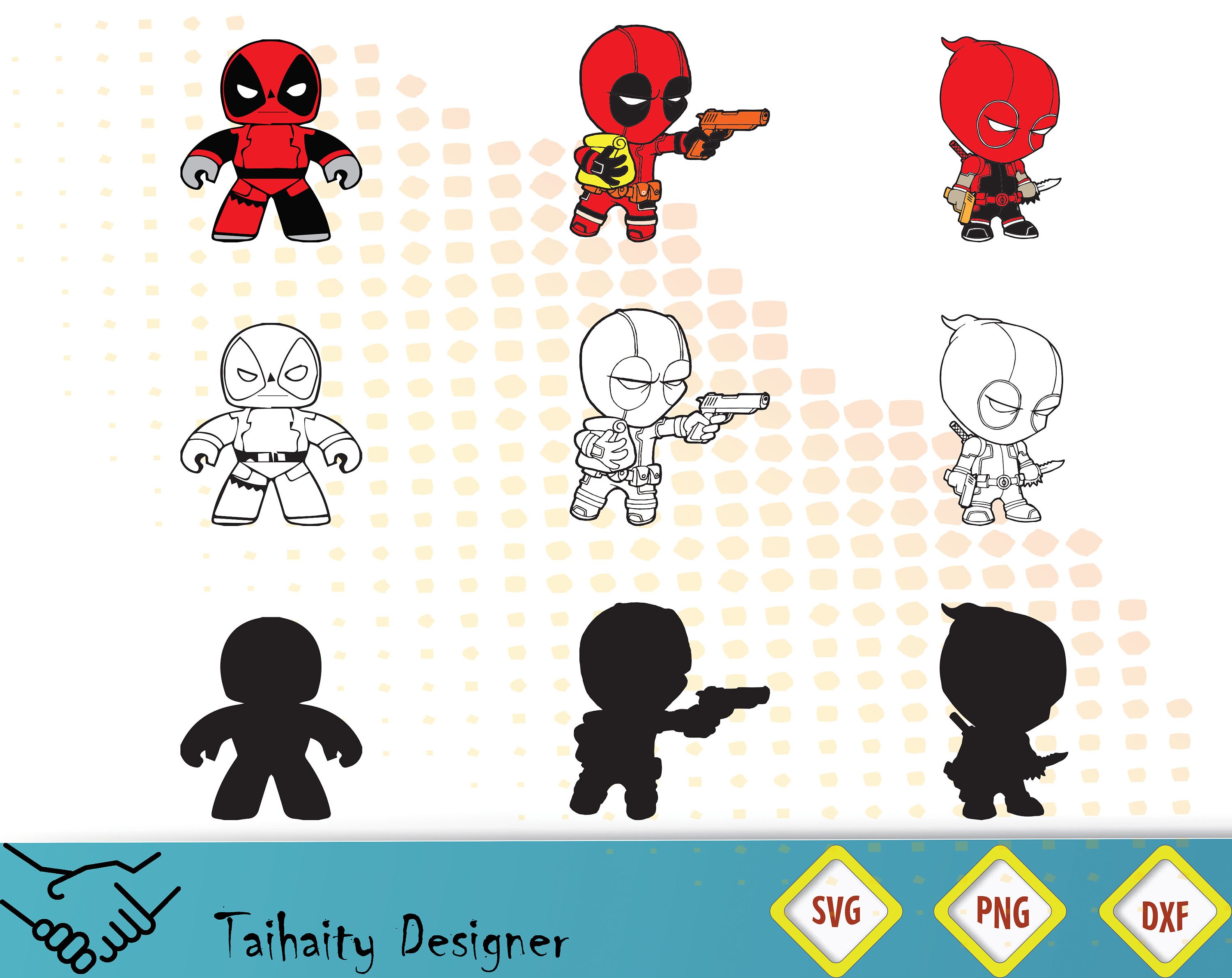 Download Deadpool svg file/ Deadpool svg dxf png/ Printable/ SVG cut