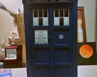 TARDIS inspired Dartboard Cabinet