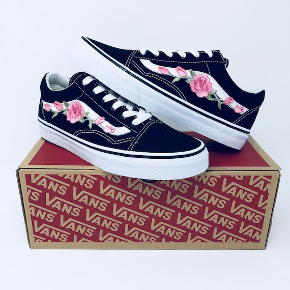 vans schuhe mit rosen bestickt vans schuhe mit rosen bestickt