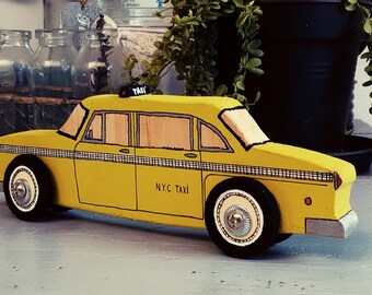 Child room wooden classic car model