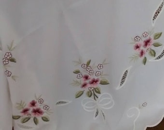 Vintage embroidered tablecloth