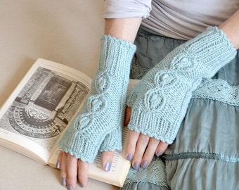Arm warmers Hand knit gloves Knitted gloves Gift gloves Gift for wife Fingerless gloves Fingerless mittens Gift for women Wrist warmers