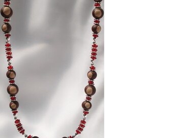 OSU Buckeye Beaded Necklace