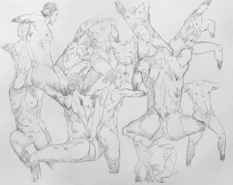 Life Model ~ Gesture Drawing | . b M p_002 |
