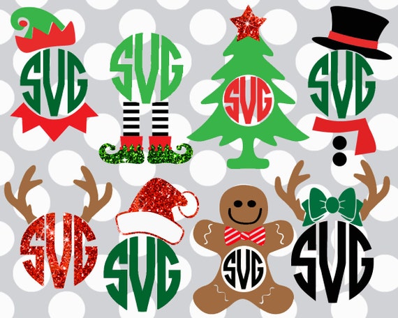 Download Christmas svg bundle monogram svg set Christmas monogram