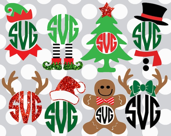 Download Christmas svg bundle monogram svg set Christmas monogram