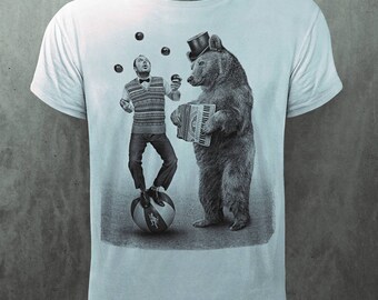 DIRTY VELVET 'Balancing Act' Tee | Green