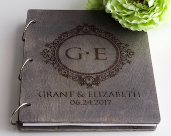 Wood photo album, Wedding photo album, Scrapbook album, Rustic Wood Album, Photo Album, Rustic photo album, wedding album, memory book