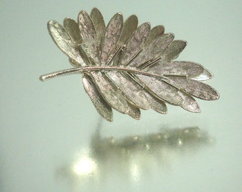 Beautiful Double Layer Leaf Pin Brooch by Art