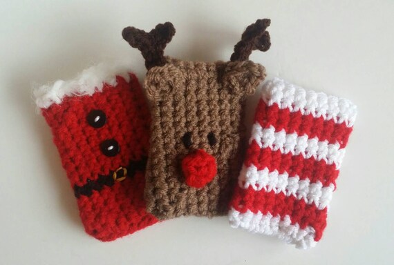 Crochet Christmas Gift Card Holders 3 Pack