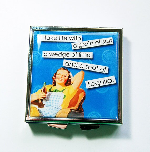 Funny pill box Funny pill case Pill Case Square Pill box