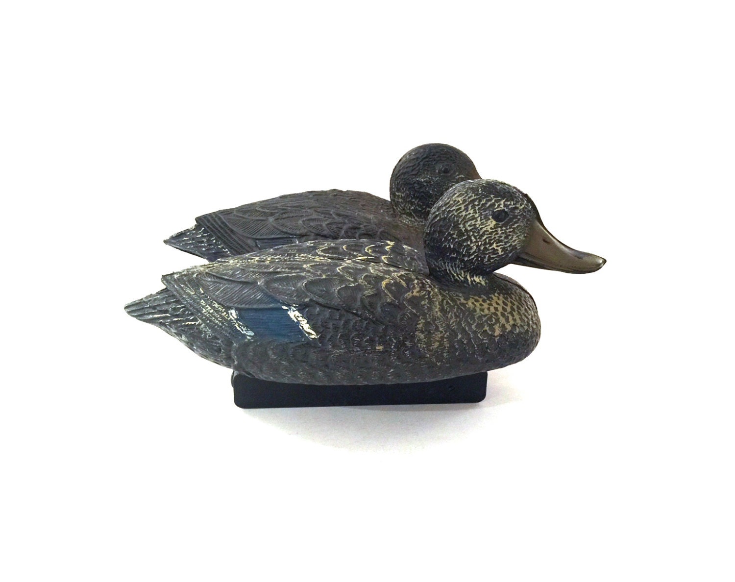 Vintage Plastic Duck Decoys Made By Woodland In Taiwan
