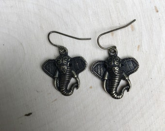 Bronze Elephant Earrings