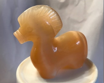 Horse Carved From Selenite