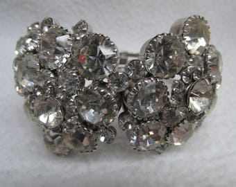 Vintage Rhinestone Cuff Bracelet