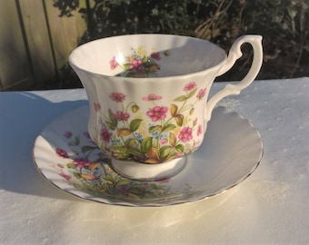 Richmond Bone China England teacup and saucer, Afternoon tea, Men's size
