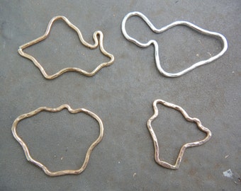 Maui/ Oahu/ Big Island/ Kauai Charm/ Pendant