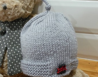 Red Train Pure Wool Baby Hat - 1849