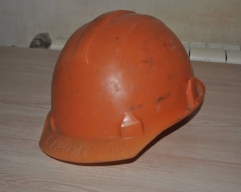 Construction helmet. "Builder" of the USSR
