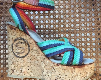Vintage Cork Platform Sandals