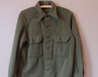 60's Vintage Wool Military Field Coat
