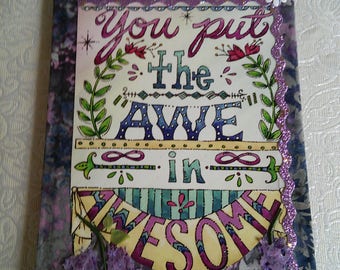 Awesome fabric covered journal