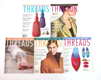 2002 Threads Magazines, No 99 to 104 with Index