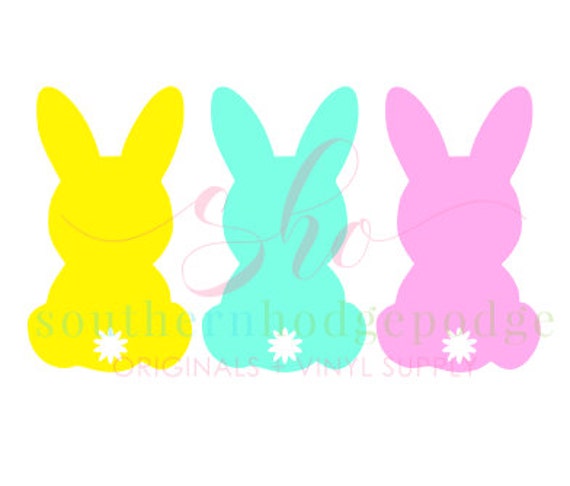 3 bunnies SVG design/ SVG file/ svg design/ easter bunny/
