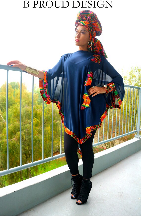 Chiffon Kente Blouse
