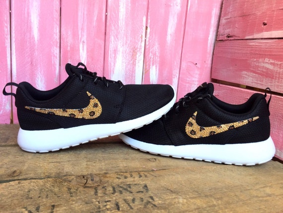 nike roshe with swarovski rhinestones - leopard print nike roshe with swarovski rhinestones - leopard print