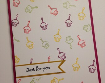 Handmade Girls birthday Card