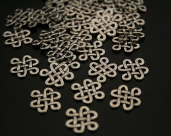 50 antique silver connectors. (ref:3355).