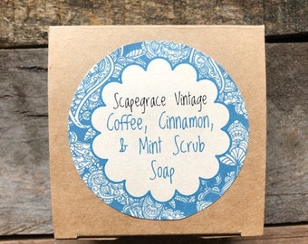 Coffee, Cinnamon, & Mint Scrub Soap
