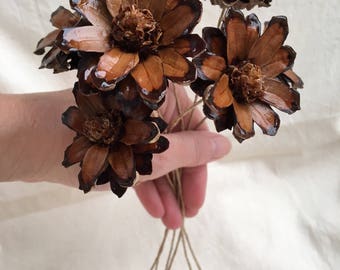 Pinecone Flowers