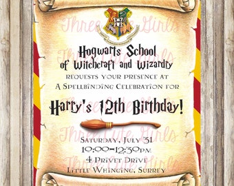 Harry Potter Invite 