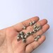 Flower Europe Beads Diy End Beads Bronze Silver Alloy Fit Europe Beads Charm Bracelets Jewelry Findings 30pcs T685