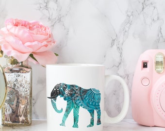 Elephant Coffee Mug Custom Coffee Mugs Ceramic Mugs Fun Mugs Office Mugs Personalized Mugs Custom Mugs Teacher Gifts Unique Birthday Gift