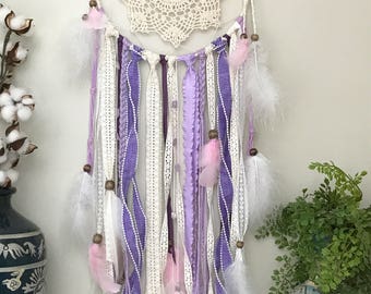 Large Purple Dream Catcher, Large Dream Catcher, Bohemian Wall Decor, Boho home decor, Nursery Decor, Nursery Wall Decor, Graduation Gift,