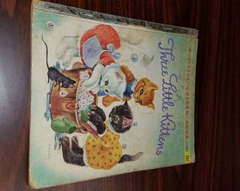 Three Little Kittens ~ Golden Book ,First Edition